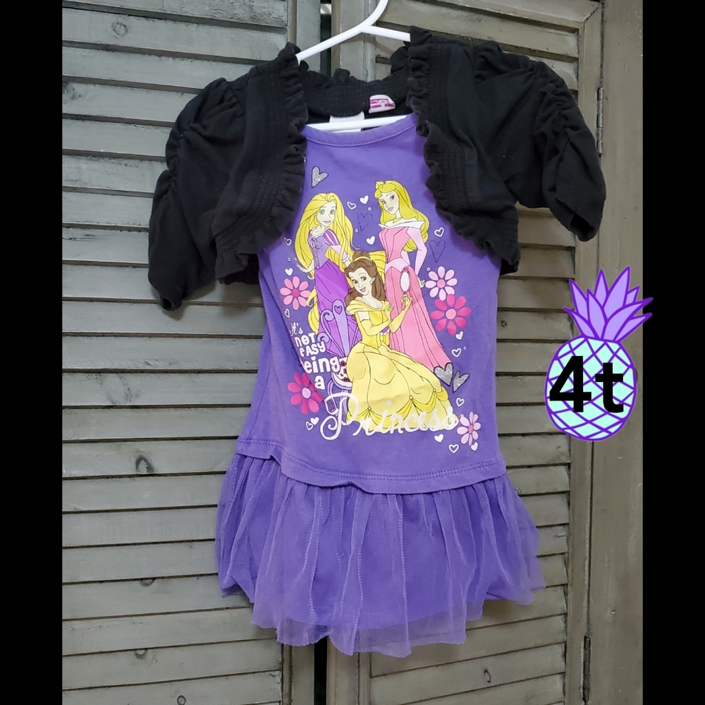 Disney Princesses Tutu Dress with attached sweater
